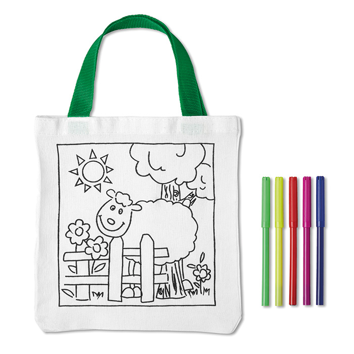TBF 100% algodón lona para colorear divertidas bolsas de pintura para  niños, adultos, profesores, tiempo familiar, lindo diseño reutilizable