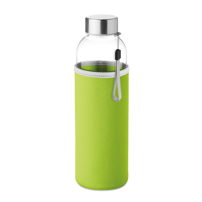 Botella de vidrio verde base redonda 500 cc