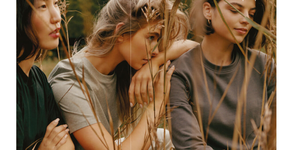 Camisetas sostenibles de la collección Aware